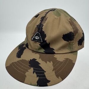 Poler Camp Vibes Camouflage Trucker Hat with Eye Logo Adjustable Strap